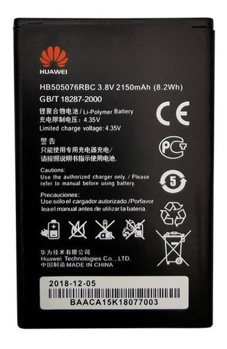 Bateria Huawei Y600 Hb505076rbc