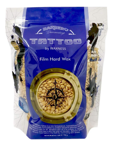 Waxness Barbero Tattoo Gold Film - Cera Dura De 1.65 Libras.