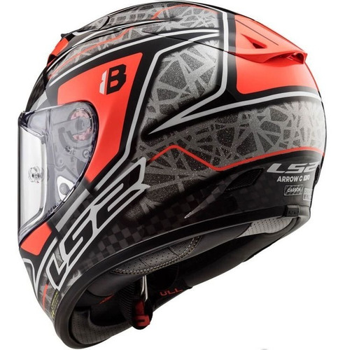 Capacete Ls2 Ff323 Arrow R Hector Barbera Cnz/verm S2r