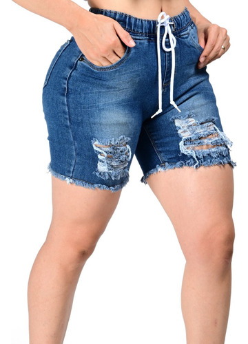 Short De Mezclilla De Dama Corte Colombiano Itzi Jean's E137