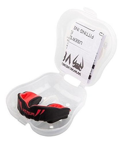 Protetor Bucal Infantil Venum Challenger - Preto/vermelho
