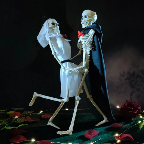 Decoración De Halloween Para Colgar Calaveras De Novios Y No