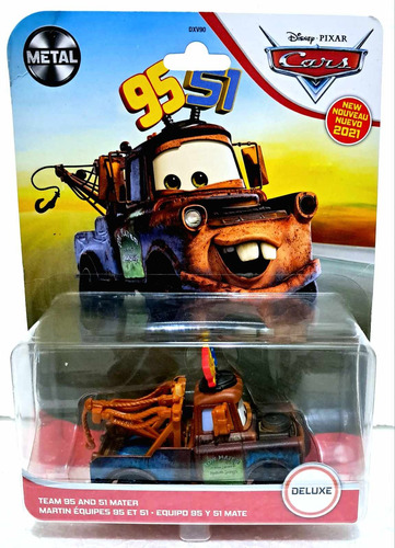 Cars Disney Pixar Mate Equipo 95 Y 51 Deluxe