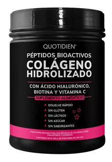 Péptidos Bioactivos De Colágeno Hidrolizado Quotidien Essential Moments Con Ácido Hialurónico, Biotina Y Vitamina C - 500g