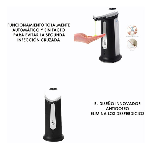 Imagen 5 de 5 de Dispensador Automático De 400 Ml Para Gel O Jabón