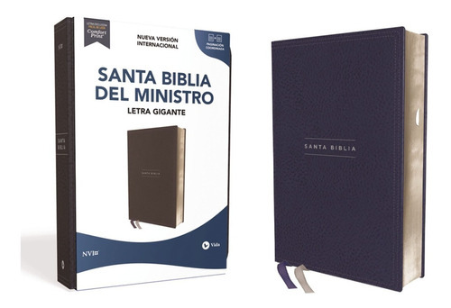 Nvi, Santa Biblia Del Ministro, Texto Revisado 2022, Leathersoft, Azul Marino, De Nueva Versión Internacional. Editorial Vida, Tapa Blanda En Español, 2023