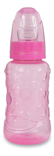 Mamadeira 210 Ml Bico Ortodôntico Rosa - Babygo