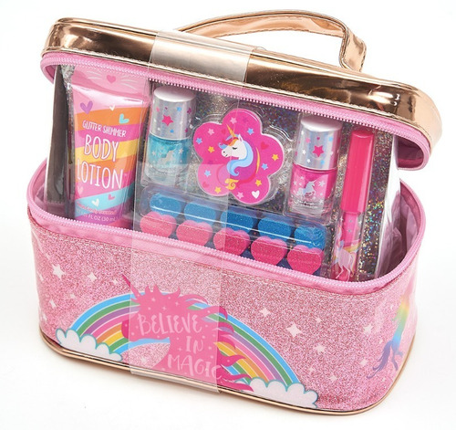 Imagen 1 de 3 de Set De Maquillaje Neceser Arcoiris
