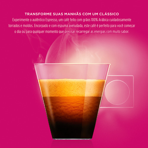 Café Em Cápsula Torrado E Moído Espresso Nescafé Dolce Gusto