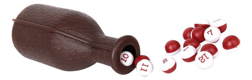 Jja 1pc Billar Dados Kelly Pool Botella Con 16 Bolas