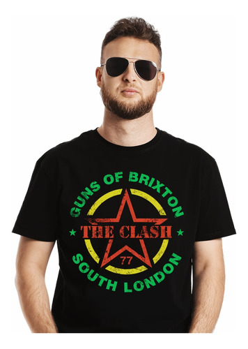 Polera The Clash 77 South London Guns Of Brixton Punk Impres