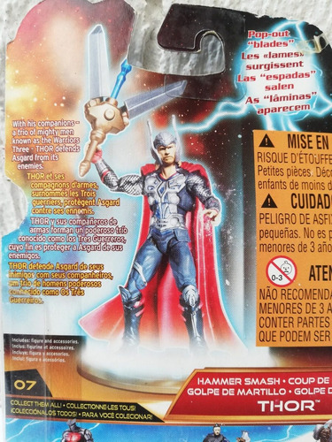 Thor Hammer Smash Thor 1 Hasbro 2010 (Usado)