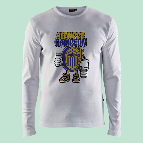 Remeras Manga Larga Rosario Central Adultos Termicas - 9001