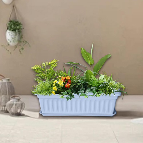Caja De Ventanas Sembradora Flower Pinkling Nursery Azul
