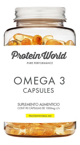 Cápsulas Omega 3 Protein World 90 Caps