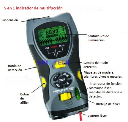 Medidor De Distancia/detector De Metales-redes Y Nivel Laser