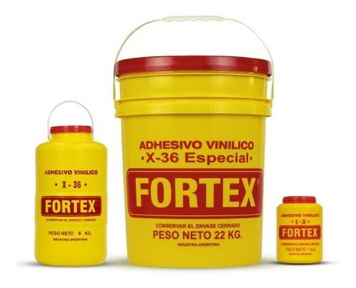 Cola Vinilica Fortex X36 X 1 Kg Mejor Resistente Carpinteria