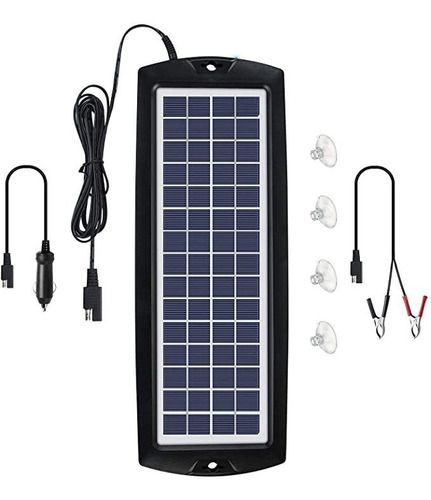 Sunway - Cargador De Batería Solar De 12 V Con Encendedor .