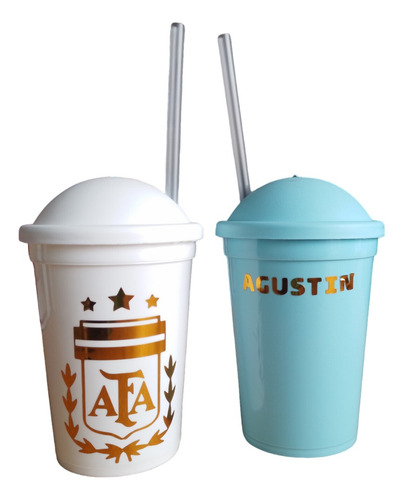 Souvenir Cumple 12 Vasos Milkshake Personalizados Argentina