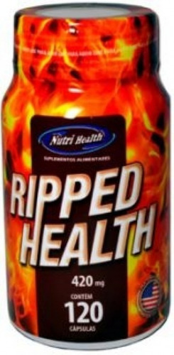 Ripped Health 420mg Cafeína 120 Cap - Nutri Health Sabor Sem sabor