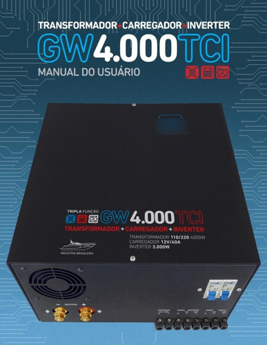 Carregador Bateria Transformador E Inversor Gw Tci4000 - 12v