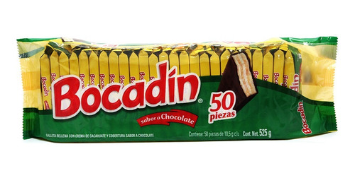 Bocadin Chocolate 50 Piezas De 12 Gr