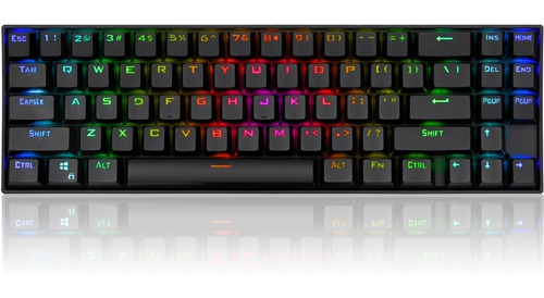 Teclado gamer inalámbrico Redragon Deimos K599-KRS QWERTY Red inglés UK color negro con luz RGB