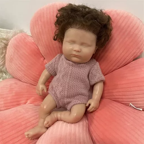 Bebê Reborn Menina Realista Toda Em Silicone Sólido Molinho