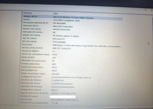 Hp Pavilion Amd Ryzen 5, 12gb Ram Y Toshiba Intelcore I3 Azul (Usado)