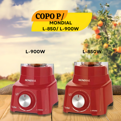 Copo Compatível Mondial Turbo L-850w L-900w Sangel Vermelho