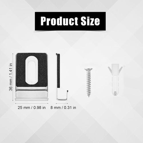 Kit De Soporte De Espejo De Metal Q28 Piezas, Clips Para Esp