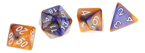 2 X 7 Piezas Dados Poliédrico D20 D12 D10 D8 D6 D4 Para De