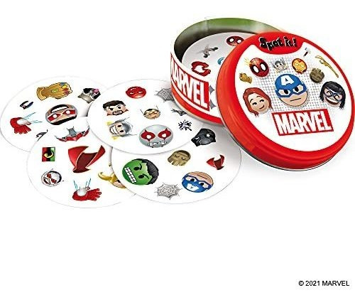 Imagen 5 de 6 de Juego De Cartas Para Niño Spot It! Marvel Emojis Card Game |