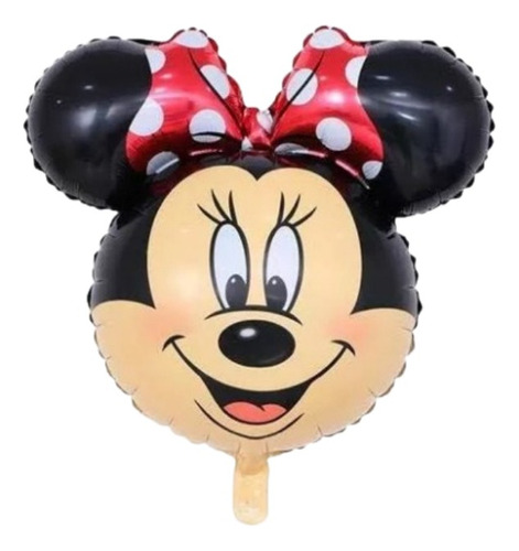 Mimi Minnie Mouse Roja Globo Metálico Paq 10 Pieza