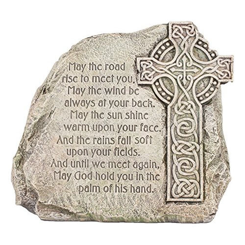 Celtic Cross Garden Stone Bendición Irlandesa