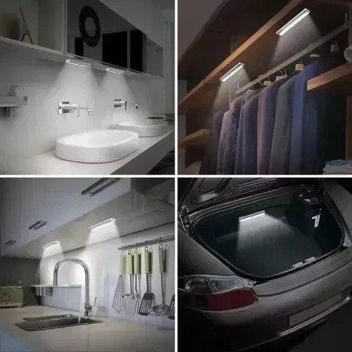 Pack 2 Barra Led C/ Sensor Movimiento Gabinete Cocina Baño