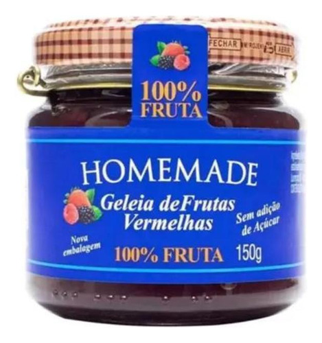 Geleia 100% Frutas Vermelhas Homemade 150g