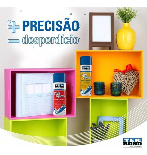 Cola Spray Permanente 305g/500ml Artesanato Tek Bond