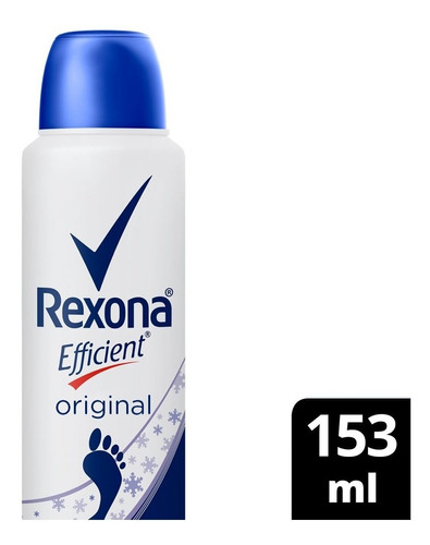 Desodorante Para Pies En Aerosol Rexona Efficient Original 153ml