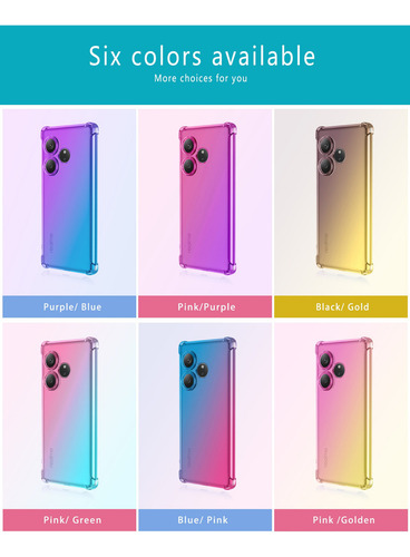 Funda Para Realme Gt6 5g Antishock Transparente Case