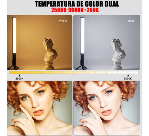 Luz De Relleno Portátil Con Luz De Palo De Fotografía Rgb