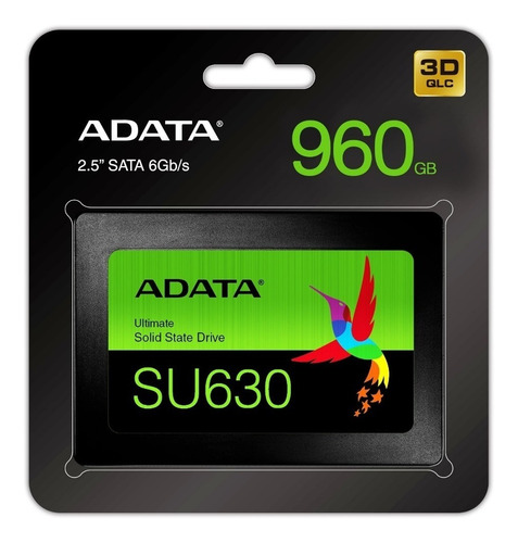 Imagen 1 de 4 de Disco De Estado Solido Ssd 960gb Sata 2.5 Adata Su650 3d