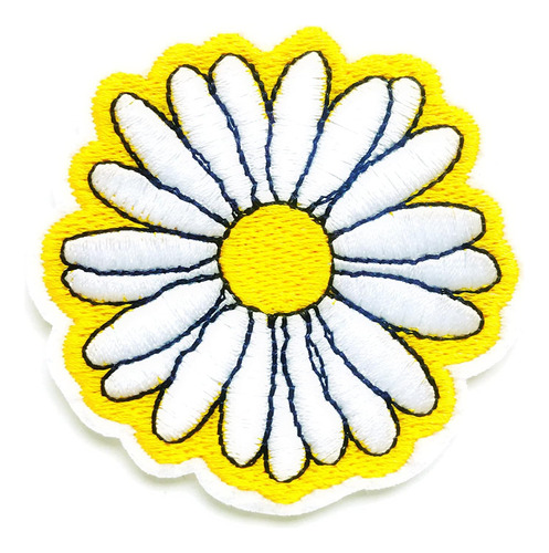 Plpatch Hermosa Margarita Flor En Primavera Lindo Logotipo D