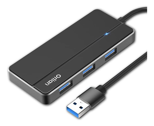 Hub Usb 3.0 De 4 Puertos Orlian  Ultradelgado  5 Gbps  Alta