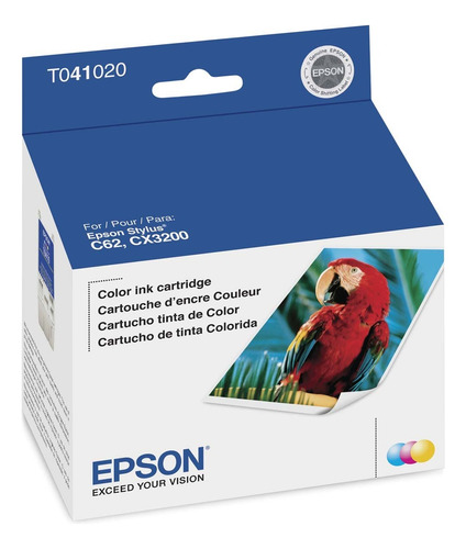 Cartucho Epson Original T041020 Color C62 Cx3200