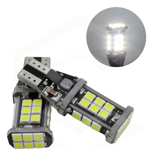 Par De Focos Canbus T15 Para Reversa 24 Leds 12 A 24v 1400lm