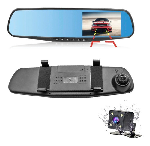 Espejo Retrovisor Camara Retroceso Frontal Auto Full Hd - Sd