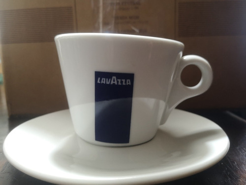 Taza Lavazza Mug Cerámica  250 Ml  Y 200 Ml Con Plato 200 Cu