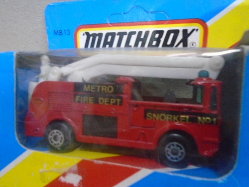 Matchbox  1/87 Mb13 Camión Bomberos Con Snorkel 1981