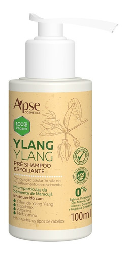 Pré Shampoo Estimulante Ylang Ylang 100ml - Apse Vegano 